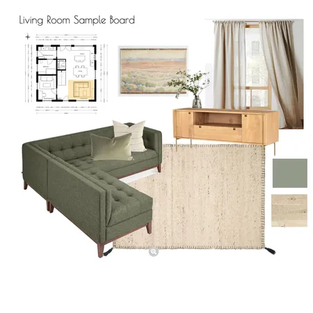 Sample Board Living Room Interior Design Mood Board by cborcharding on Style Sourcebook