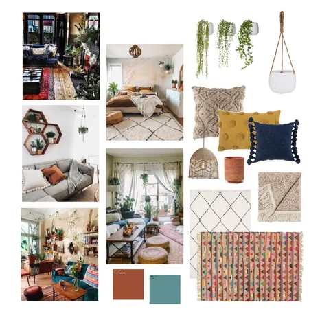 Bohemian Interior Design Mood Board by baxterkel on Style Sourcebook