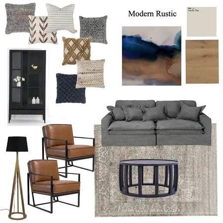 Modern Rustic Living Interior Design Mood Board by Studio Alyza on Style Sourcebook