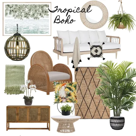 Tropical Boho 2 Interior Design Mood Board by penninteriors on Style Sourcebook