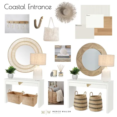 Coastal Entrance Interior Design Mood Board by Merce Walsh Interiors on Style Sourcebook