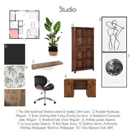 Studio Interior Design Mood Board by hele.bg on Style Sourcebook