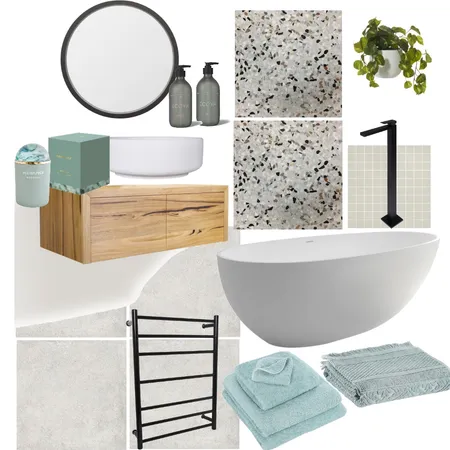 Upstairs bathroom Interior Design Mood Board by GeorgiaPrent on Style Sourcebook