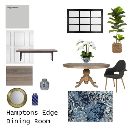 Hamptons Edge - Dining Room Interior Design Mood Board by Deb Davies on Style Sourcebook