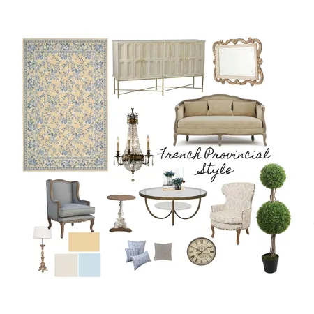 French Provincial Interior Design Mood Board by hananeinteriordesign on Style Sourcebook