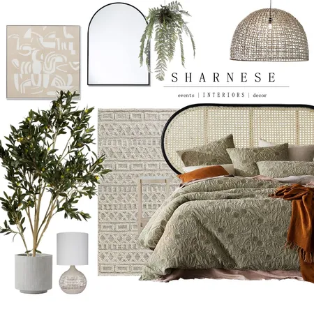 Boho Adairs Bedroom Interior Design Mood Board by jadec design on Style Sourcebook