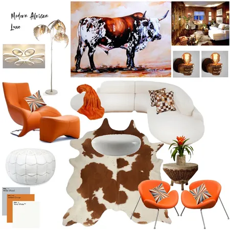 Modern African Luxe Interior Design Mood Board by Khosmo on Style Sourcebook