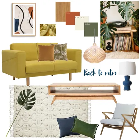 Back to retro Interior Design Mood Board by BortnakIvana on Style Sourcebook