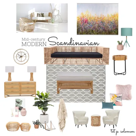 Mid Century Modern Scandinavian Interior Design Mood Board by Tetsolomon on Style Sourcebook