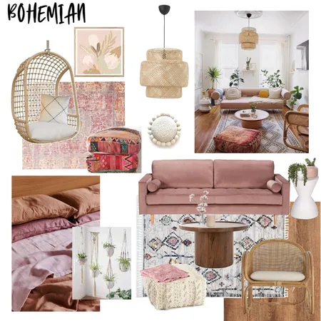 Mood board-Bohemian Interior Design Mood Board by Jordan Rae Brown on Style Sourcebook