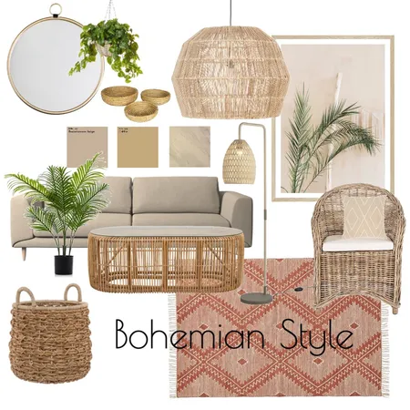 Bohemian Style Interior Design Mood Board by Bradisha Benjamin on Style Sourcebook