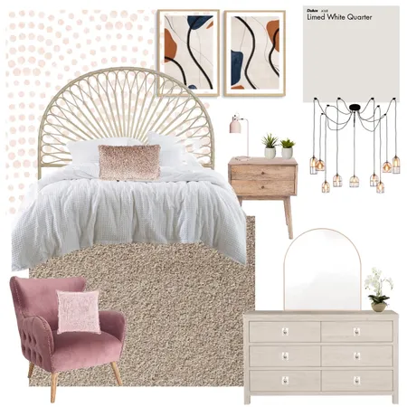 Bohemian Bedroom Interior Design Mood Board by emily.irving on Style Sourcebook