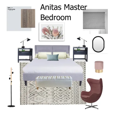 Anitas master bedroom moodboard Interior Design Mood Board by LejlaThome on Style Sourcebook