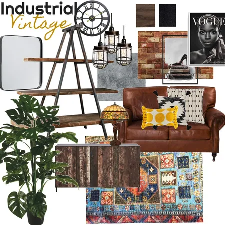 Industrial Vintage Interior Design Mood Board by ailslia on Style Sourcebook