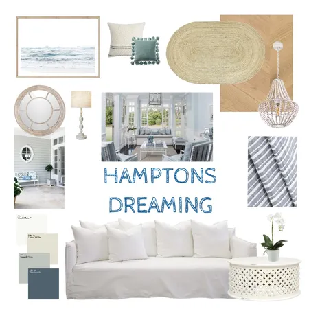 Hamptons Dreaming Interior Design Mood Board by jrwackrow on Style Sourcebook