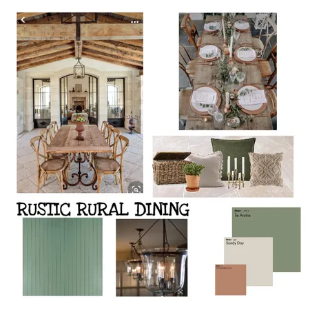 RUSTIC RURAL DINING Interior Design Mood Board by r2morgan on Style Sourcebook