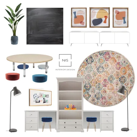 Parkvale Rec Room - kids side (option B) Interior Design Mood Board by Nis Interiors on Style Sourcebook