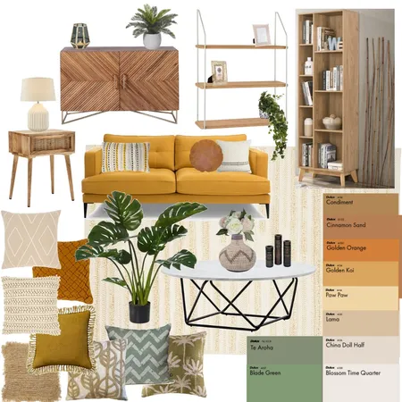 living room warm Interior Design Mood Board by Johara on Style Sourcebook