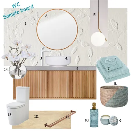 WC Interior Design Mood Board by Rosi Pisani on Style Sourcebook