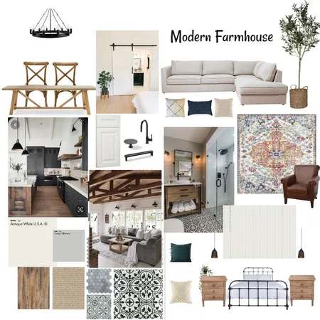 Modern Farmhouse Mood board Interior Design Mood Board by Cape Hawke Farmhouse on Style Sourcebook