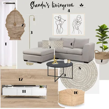 Shandu's Livingroom Interior Design Mood Board by Nuria on Style Sourcebook