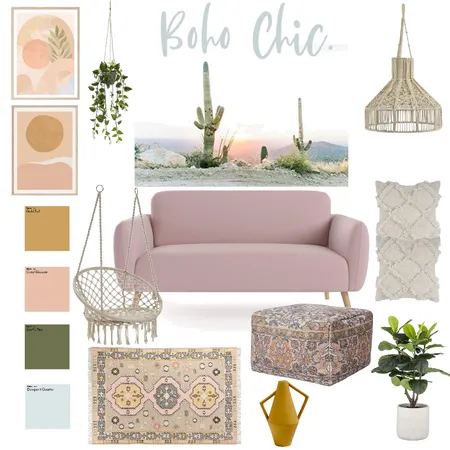 Boho Chic. Interior Design Mood Board by nicolepetersdesign on Style Sourcebook