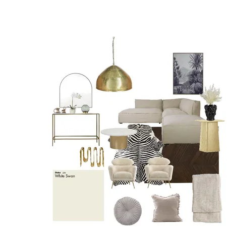 Cream + Gold living room Interior Design Mood Board by graceinteriors on Style Sourcebook