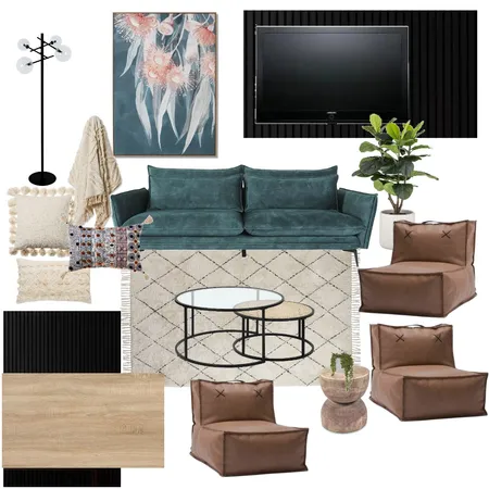 MEDIA ROOM Interior Design Mood Board by Melissa McLean on Style Sourcebook