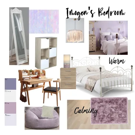 Imogen's Bedroom Interior Design Mood Board by Nicola on Style Sourcebook