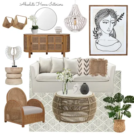 boho living Interior Design Mood Board by Absolute Home Interiors on Style Sourcebook