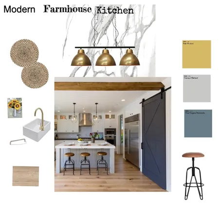 Modern Farmhouse Kitchen Interior Design Mood Board by drnand@innate-chiropractic.com on Style Sourcebook