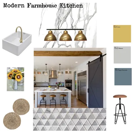 Modern Farmhouse Kitchen Interior Design Mood Board by drnand@innate-chiropractic.com on Style Sourcebook