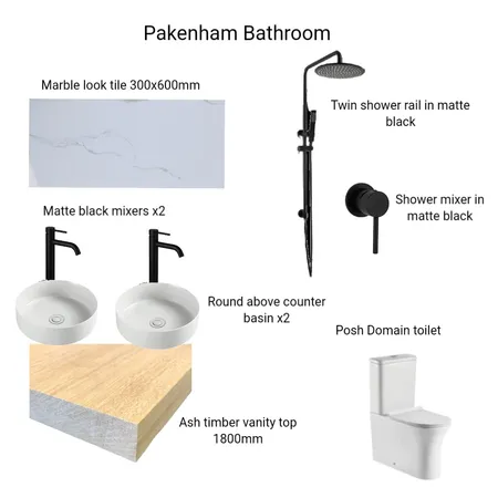 Pakenham Bathroom Interior Design Mood Board by Hilite Bathrooms on Style Sourcebook