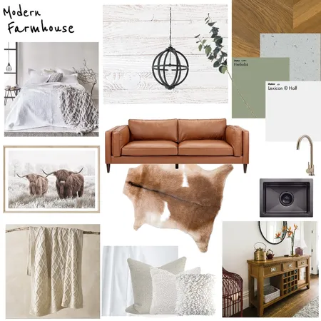 Modern Farmhouse Interior Design Mood Board by SHall on Style Sourcebook