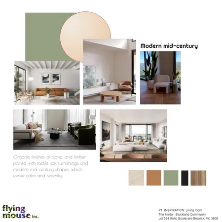 The Minta-P1. Inspo: Living room-Sage & Clay Interior Design Mood Board by Flyingmouse inc on Style Sourcebook