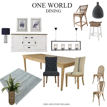 ONE WORLD DINING 001 Interior Design Mood Board by lisajonesstylist on Style Sourcebook