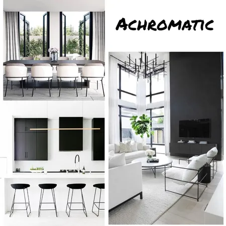 achromatic Interior Design Mood Board by andra08 on Style Sourcebook