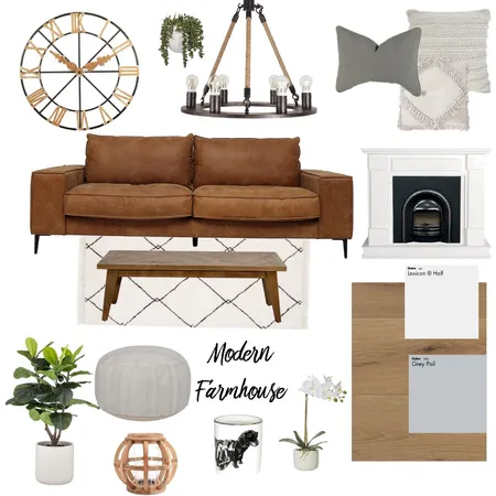 Modern Farmhouse Interior Design Mood Board by AHJ Interior Design on Style Sourcebook