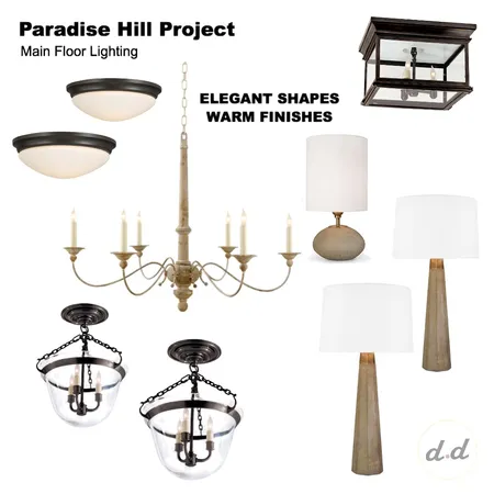 PHR MAIN FLOOR LIGHTING Interior Design Mood Board by dieci.design on Style Sourcebook