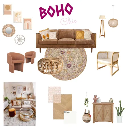 Boho Chic Interior Design Mood Board by whitneycurran on Style Sourcebook