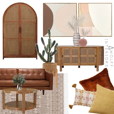 Terracotta Lounge Interior Design Mood Board by awolff.interiors on Style Sourcebook