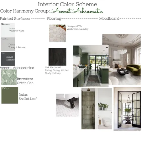 accented achromatic Interior Design Mood Board by Ameera Ideis on Style Sourcebook