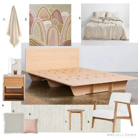 Master Bedroom FINAL Moodboard - Leah Interior Design Mood Board by Michelle Canny Interiors on Style Sourcebook