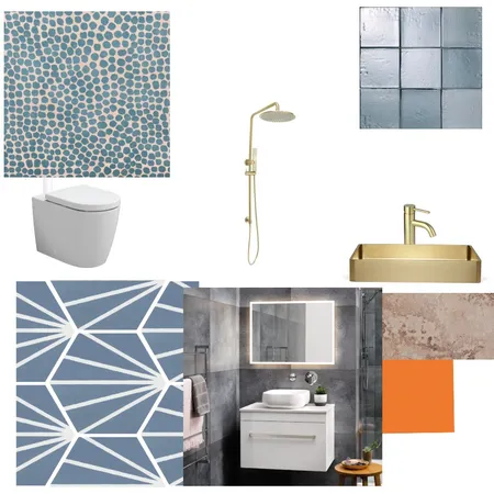 Mid century modern style bathroom Interior Design Mood Board by Phoebepu on Style Sourcebook