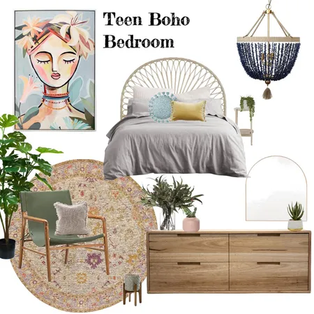 Teen Boo Bedroom Interior Design Mood Board by CreativeContentStudio on Style Sourcebook