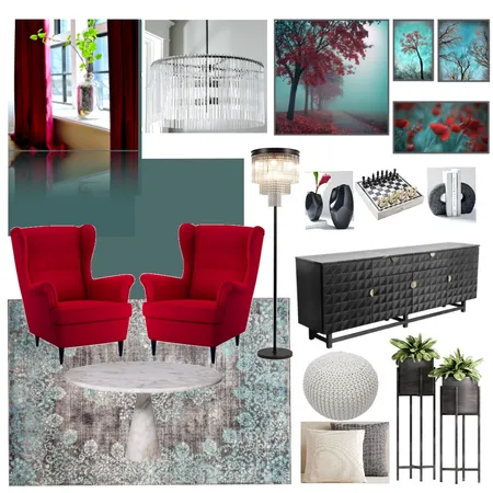 Sample Board - Game Room Interior Design Mood Board by Janeelam on Style Sourcebook