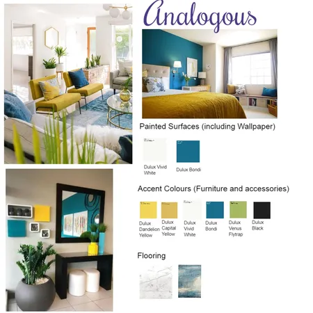 Analogous scheme Interior Design Mood Board by sekelebr@gmail.com on Style Sourcebook