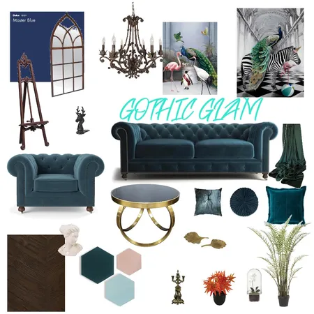 GOTHIC GLAM Interior Design Mood Board by Shane_C89 on Style Sourcebook