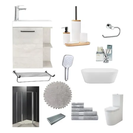 Main Bathroom Interior Design Mood Board by JT on Style Sourcebook