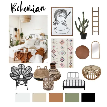 Bohemian Interior Design Mood Board by Tennille on Style Sourcebook